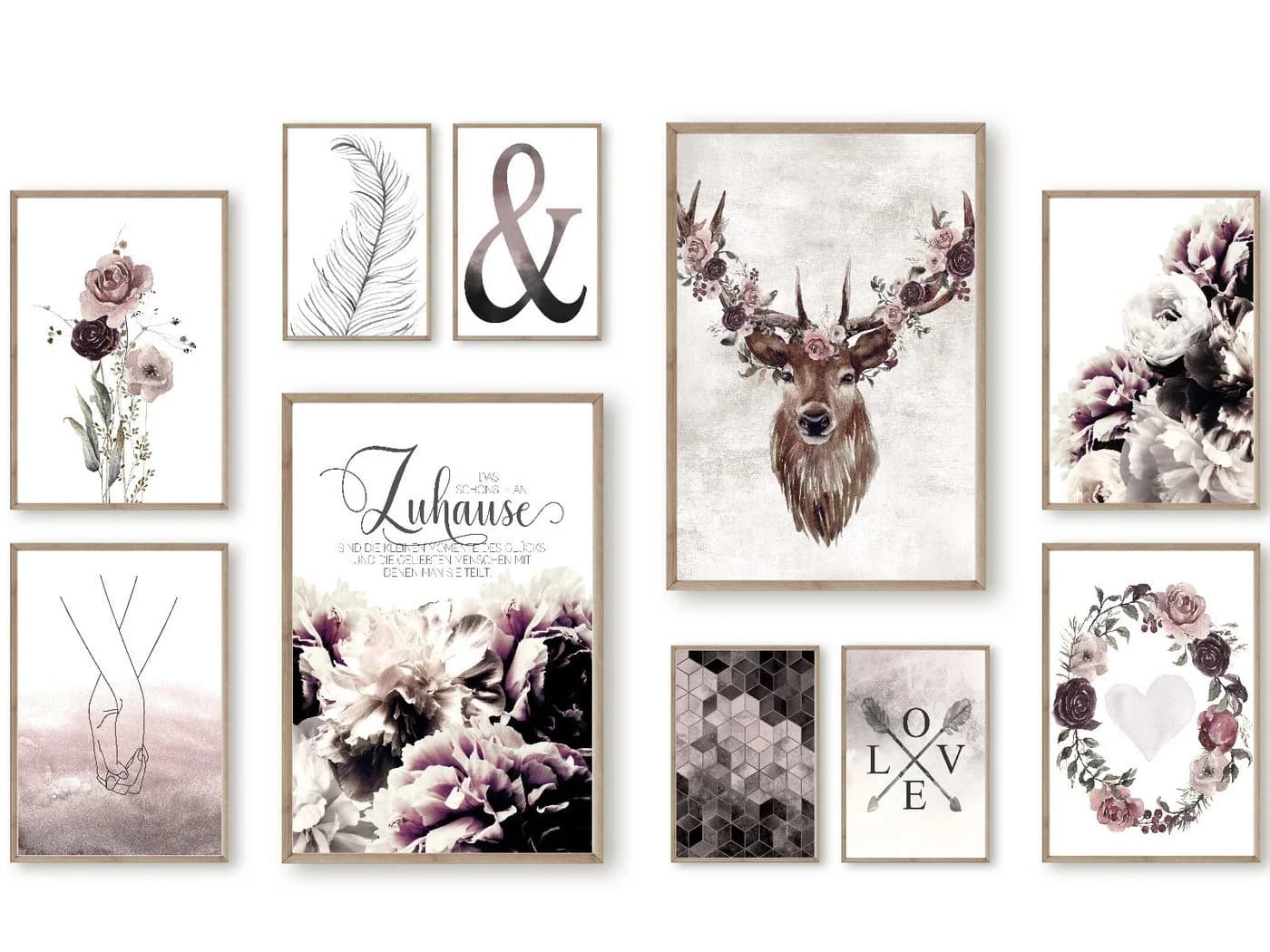 homestyle-accessoires Poster Bilderwand Set 10 St. Modern - Bild 2