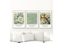 homestyle-accessoires William Morris 3er Set Kunstdrucke Wandbilder Ohne Rahmen Bild 1