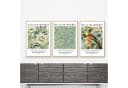 homestyle-accessoires William Morris 3er Set Kunstdrucke Wandbilder Ohne Rahmen Bild 3