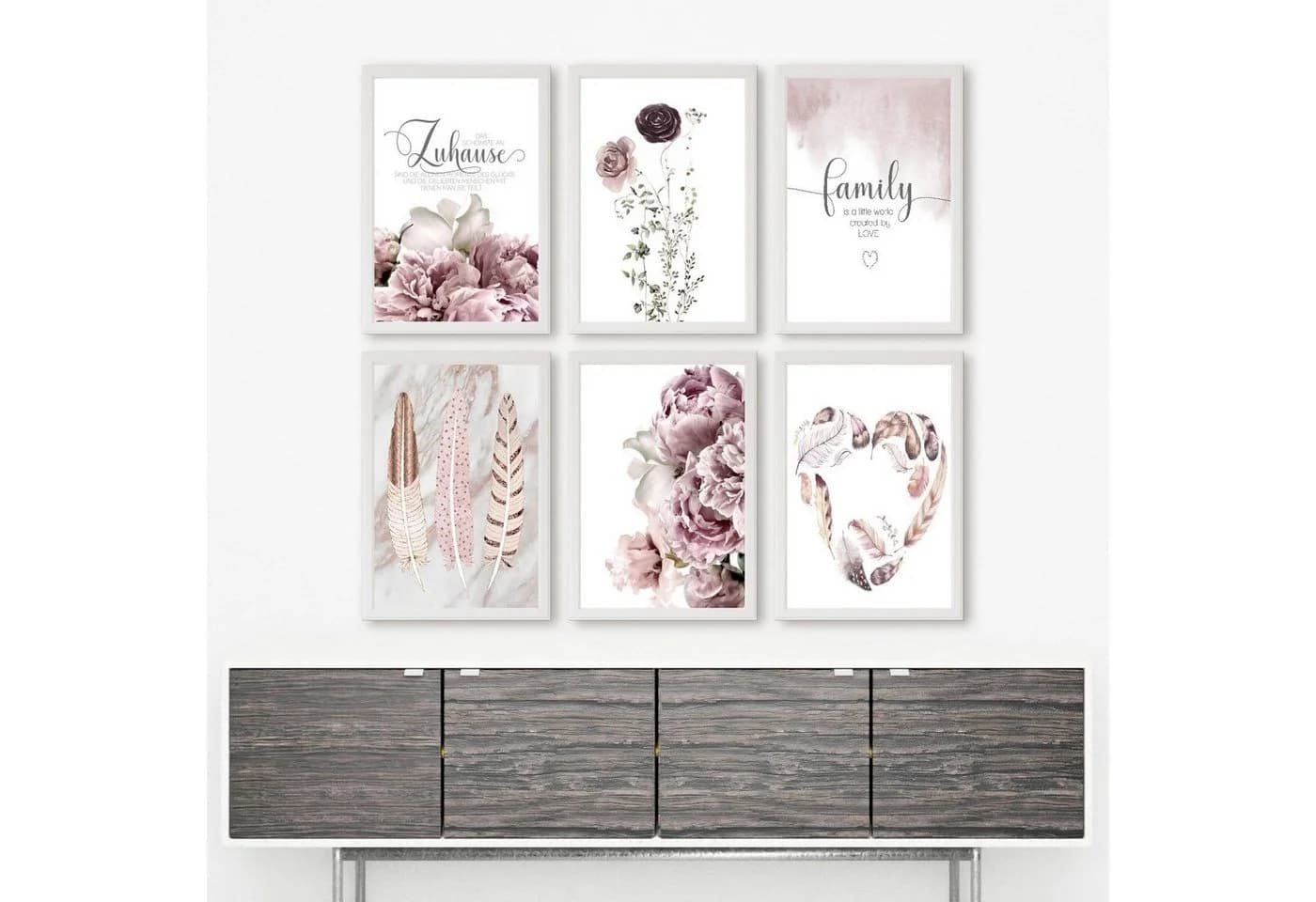 homestyle-accessoires Poster Bilder Wandbilder Bilderset 6er-Set - Bild 3