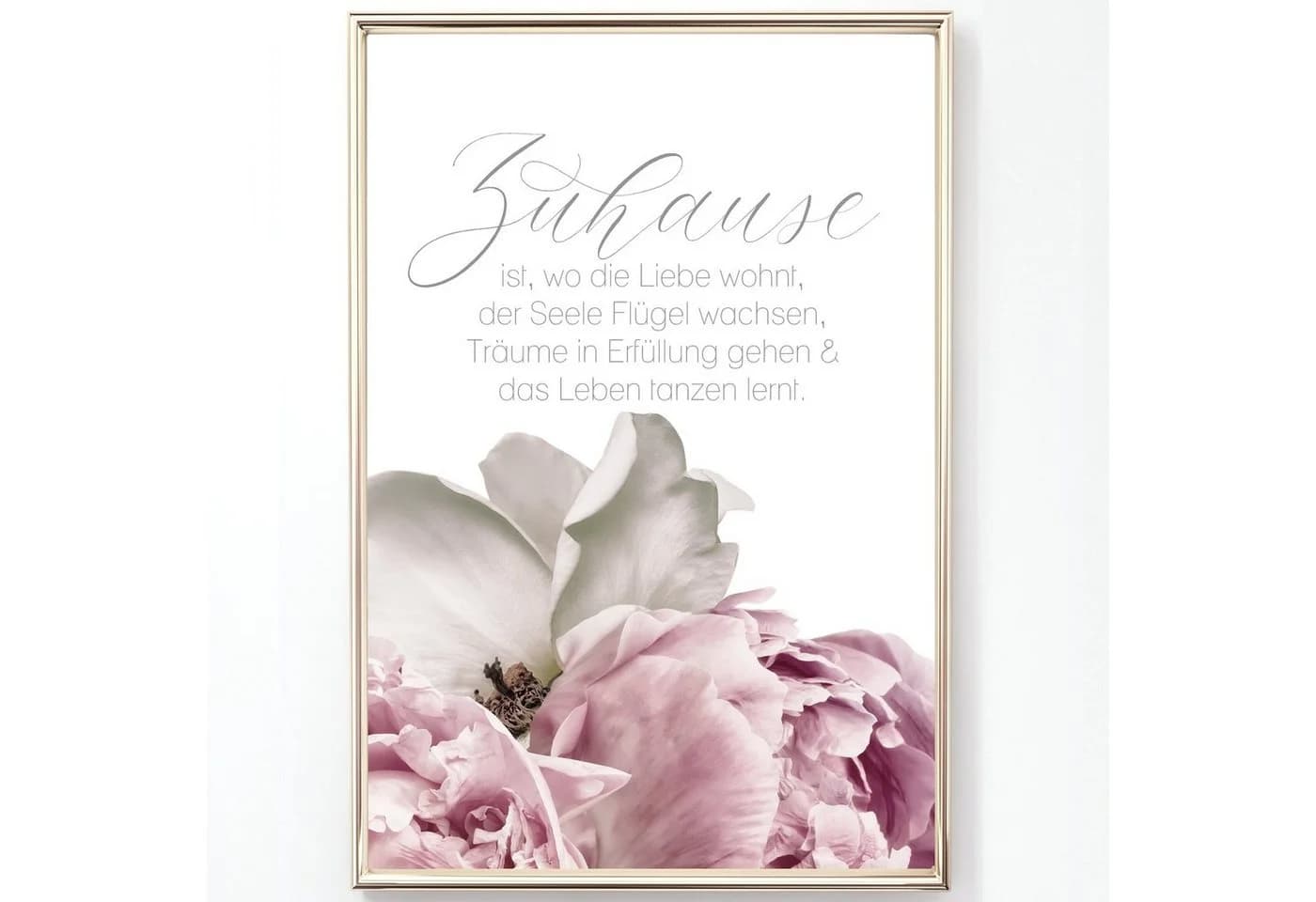 homestyle-accessoires Poster Bilderset ZUHAUSE IST WO DIE LIEBE WOHNT 3er-Set - Bild 4