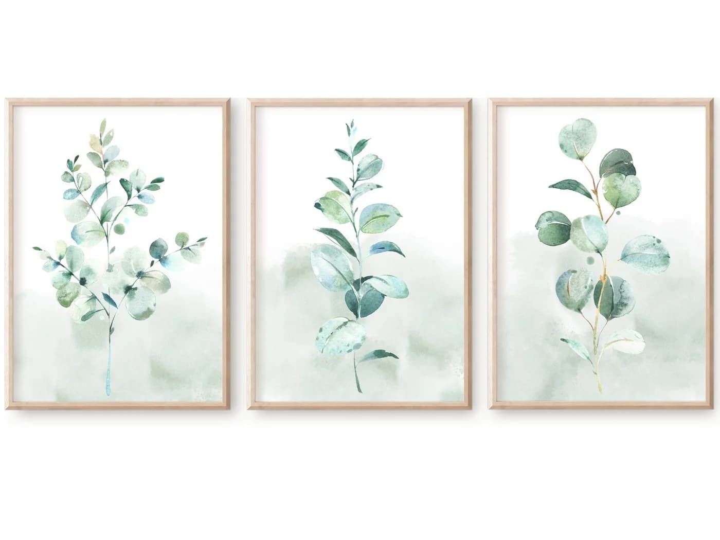 homestyle-accessoires Poster Bilder Set EUCALYPTUS TRIO AQUARELLE 3er - Bild 2