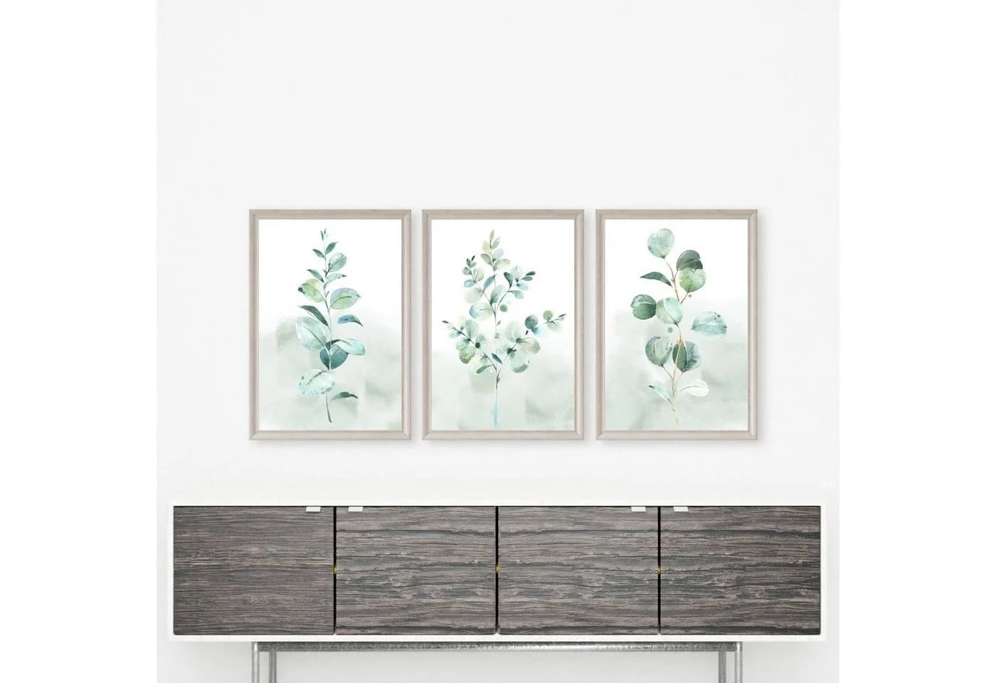 homestyle-accessoires Poster Bilder Set EUCALYPTUS TRIO AQUARELLE 3er - Bild 3