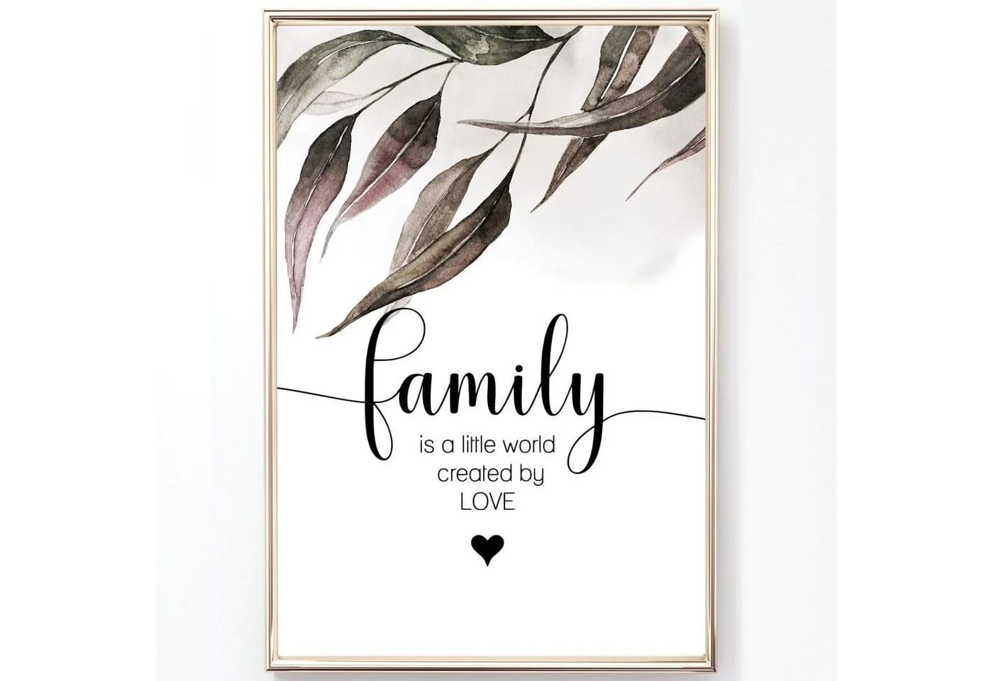 homestyle-accessoires Bilderset FAMILY IS A LITTLE WORLD - LOVE 3er Set - Bild 5