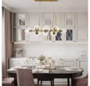ZMH LED Pendelleuchte Glas Kugel 8-flammig Retro Transparent Bild 3
