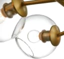 ZMH LED Pendelleuchte Glas Kugel 8-flammig Retro Transparent Bild 5