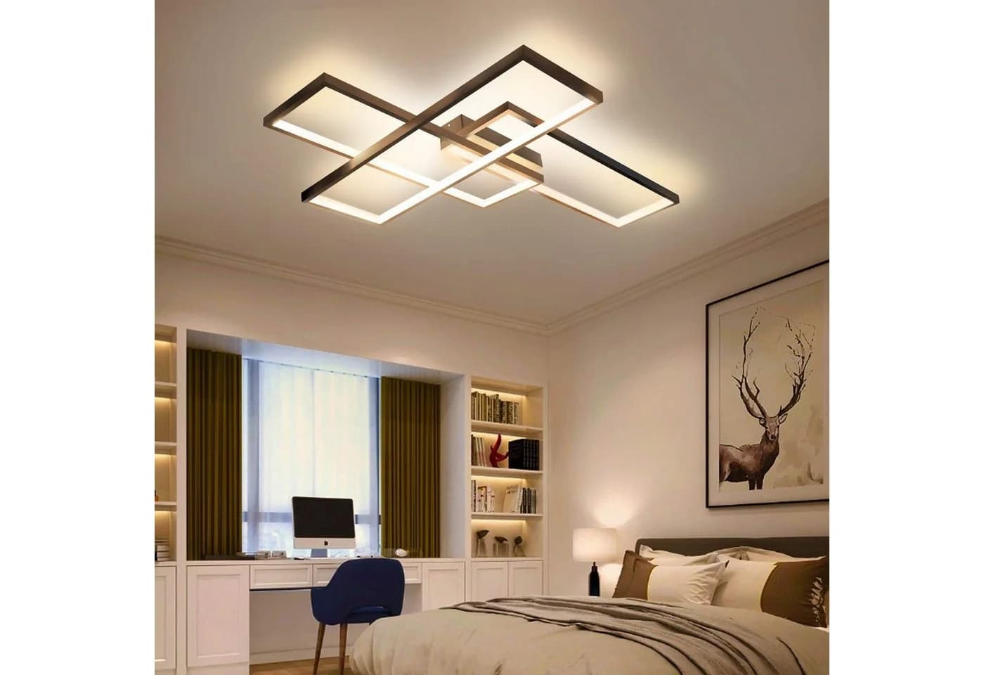 ZMH LED Deckenleuchte Modern Geometrisch Wandlampe Multifunktional Dimmbar - Bild 3