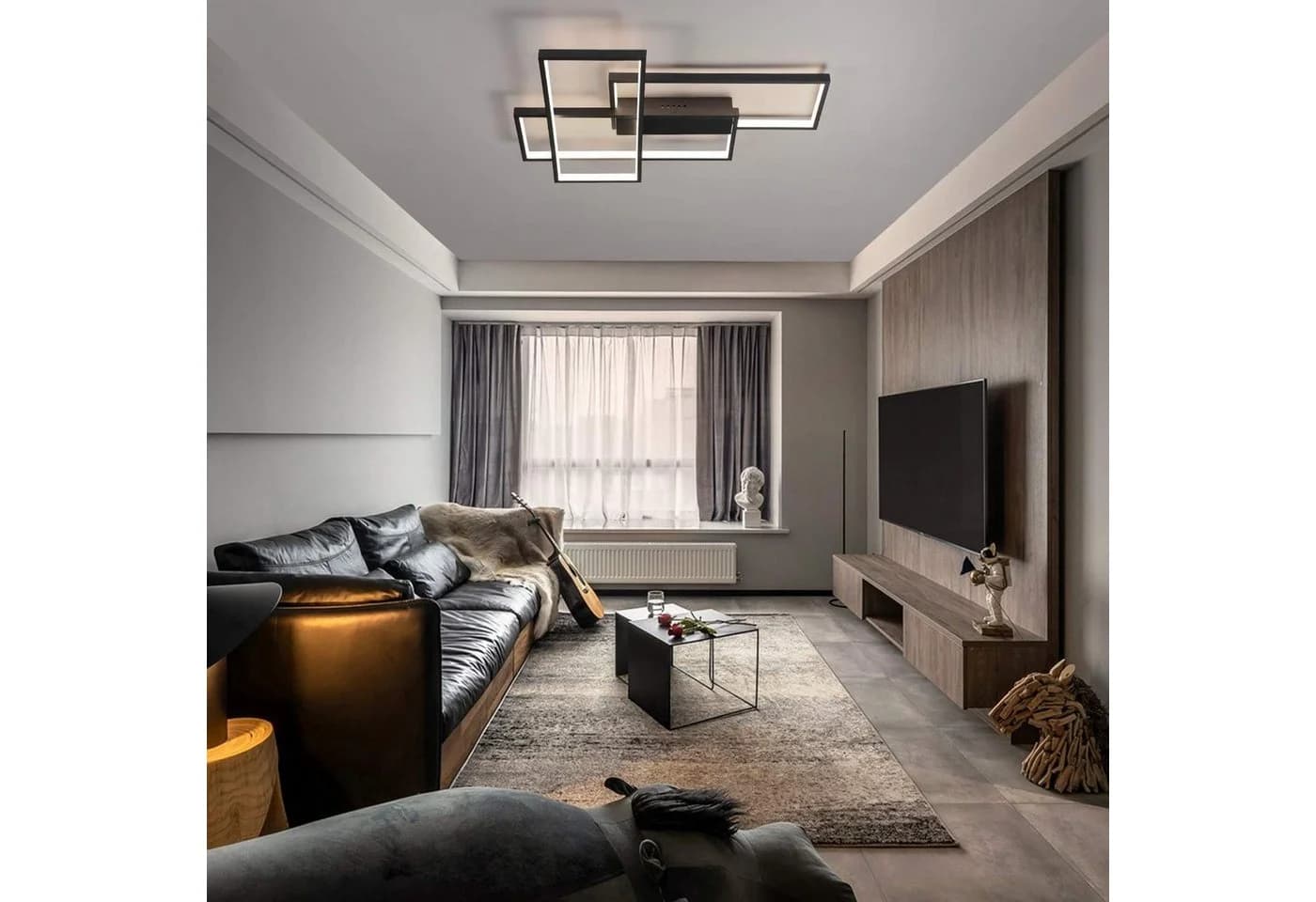 ZMH LED Deckenleuchte Modern Geometrisch Wandlampe Multifunktional Dimmbar - Bild 4