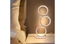 ZMH LED Tischleuchte Modern Ring Aluminium Dimmbar Warmweiß Bild 1