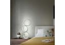 ZMH LED Tischleuchte Modern Ring Aluminium Dimmbar Warmweiß Bild 5