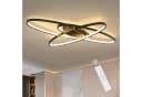 ZMH LED Deckenleuchte Wohnzimmer Dimmbar mit Fernbedienung Schwarz Bild 2