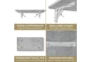 KDR Produktgestaltung Klapptisch 80x40 Wandklapptisch Betonoptik Bild 4