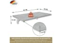 KDR Produktgestaltung Klapptisch 80x40 Wandklapptisch Betonoptik Bild 5