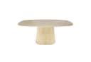 Maison ESTO Esstisch Percino Oval Keramik Travertinoptik Bild 1