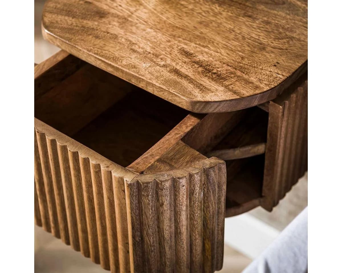 Maison ESTO Wandnachttisch LAWELL XS hängend beige mit 1 Schublade - Bild 3