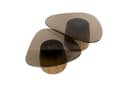 LEVEN Lifestyle Couchtisch-Set KANSO 2-tlg. Rauchglas Eichenoptik Bild 1