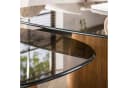 LEVEN Lifestyle Couchtisch-Set KANSO 2-tlg. Rauchglas Eichenoptik Bild 5