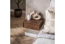 LEVEN Lifestyle Nachttisch FAME 2er Set schwebend massiv Akazienholz braun Bild 3
