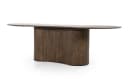 Maison ESTO Esstisch oval organische Form Mango massiv Holz Bild 2