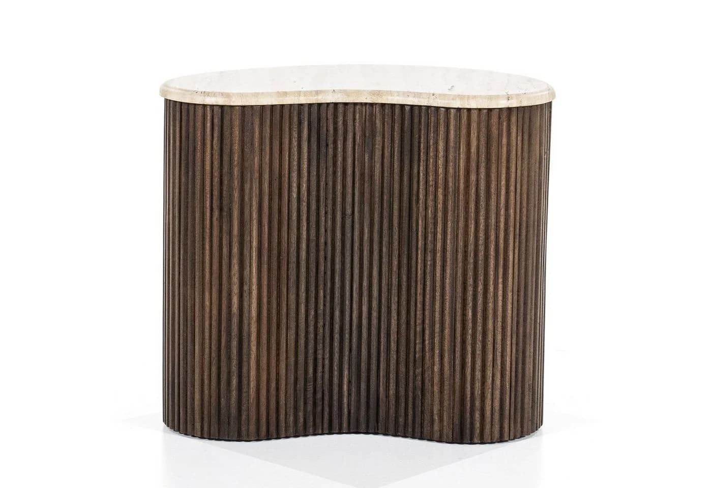 LEVEN Lifestyle Couchtisch LARIE Travertin Holz - Bild 4