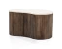 LEVEN Lifestyle Couchtisch LARIE Travertin Holz Bild 2
