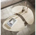 LEVEN Lifestyle Couchtisch TerraVita 2-er Set Beige Keramik Bild 2
