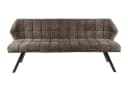 LEVEN Lifestyle Essbank RIGO 180 cm mit Rückenlehne Küchenbank weicher Chenille Bild 1