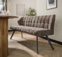 LEVEN Lifestyle Essbank RIGO 180 cm mit Rückenlehne Küchenbank weicher Chenille Bild 2