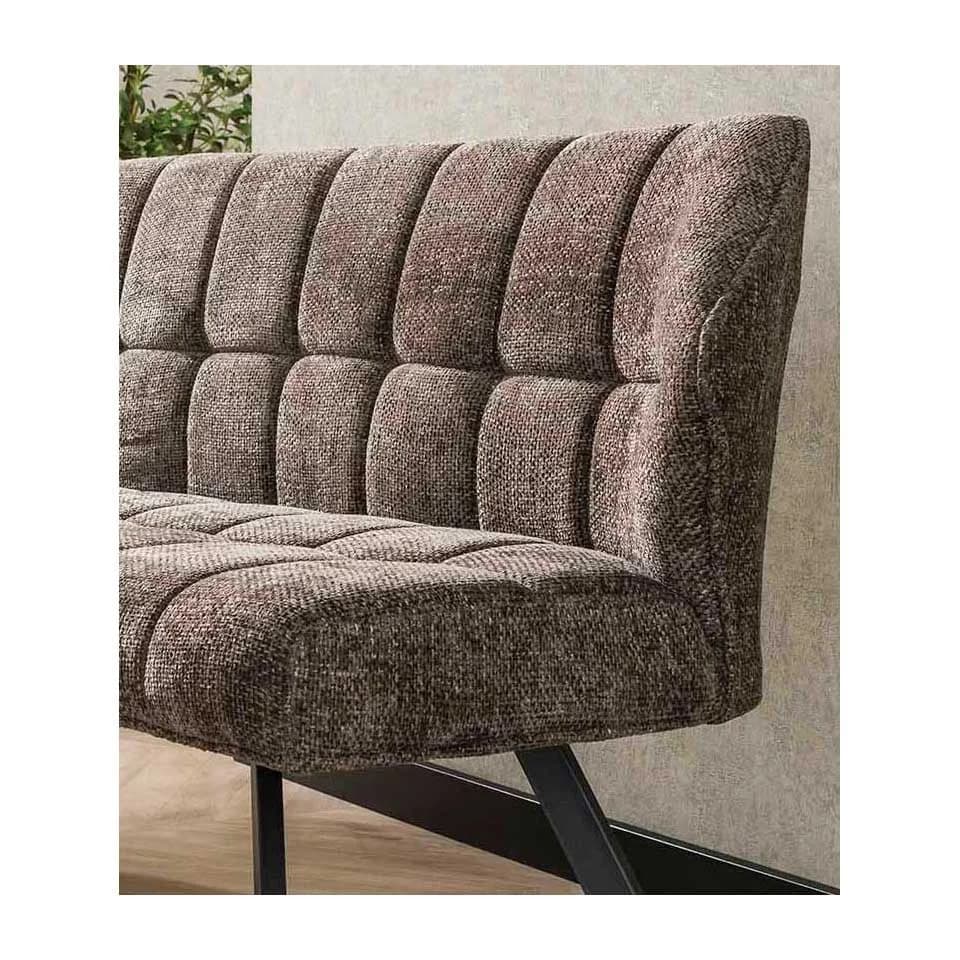 LEVEN Lifestyle Essbank RIGO 180 cm mit Rückenlehne Küchenbank weicher Chenille - Bild 3