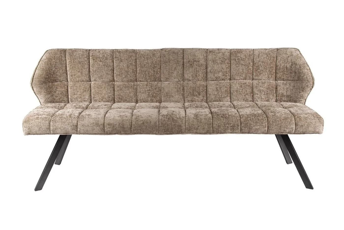 LEVEN Lifestyle Essbank RIGO 180 cm mit Rückenlehne, Chenille, Vintage