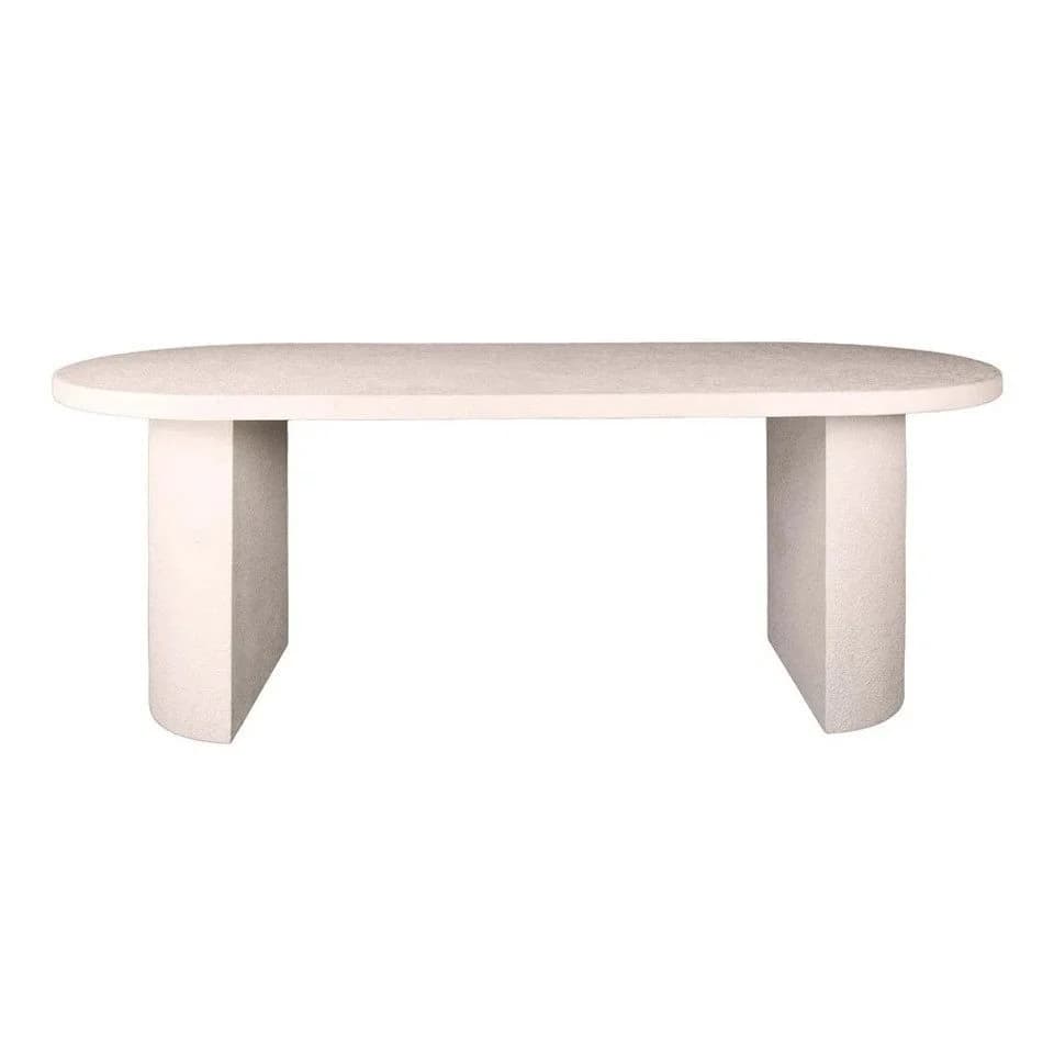 LEVEN Lifestyle Esstisch ASTONE oval Marmorverbundstoff Esszimmertisch 215 x 90 cm - Bild 3