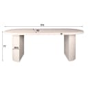 LEVEN Lifestyle Esstisch ASTONE oval Marmorverbundstoff Esszimmertisch 215 x 90 cm Bild 4