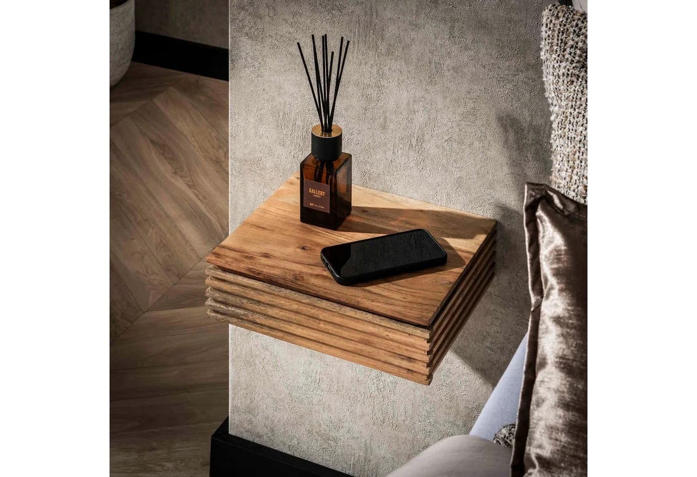 LEVEN Lifestyle Nachttisch STURO XS 2er-Set 30x25 cm Holz - Bild 2