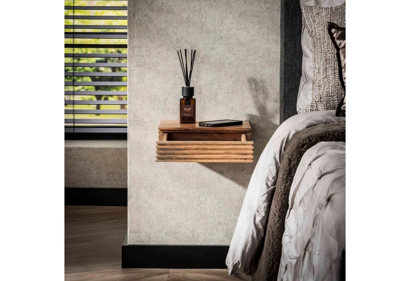LEVEN Lifestyle Nachttisch STURO XS 2er-Set 30x25 cm Holz - Bild 5