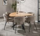 LEVEN Lifestyle Esstisch TRIANGEL Dreieckig Massivholz 135x135 cm Bild 5
