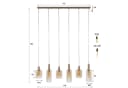 leven! Annekathrin Storkebaum LED Pendelleuchte LUMERO 6-flammig Glas beige Bild 5