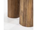 Maison ESTO Beistelltisch EVI rund aus Marmor und Mangoholz Bild 5