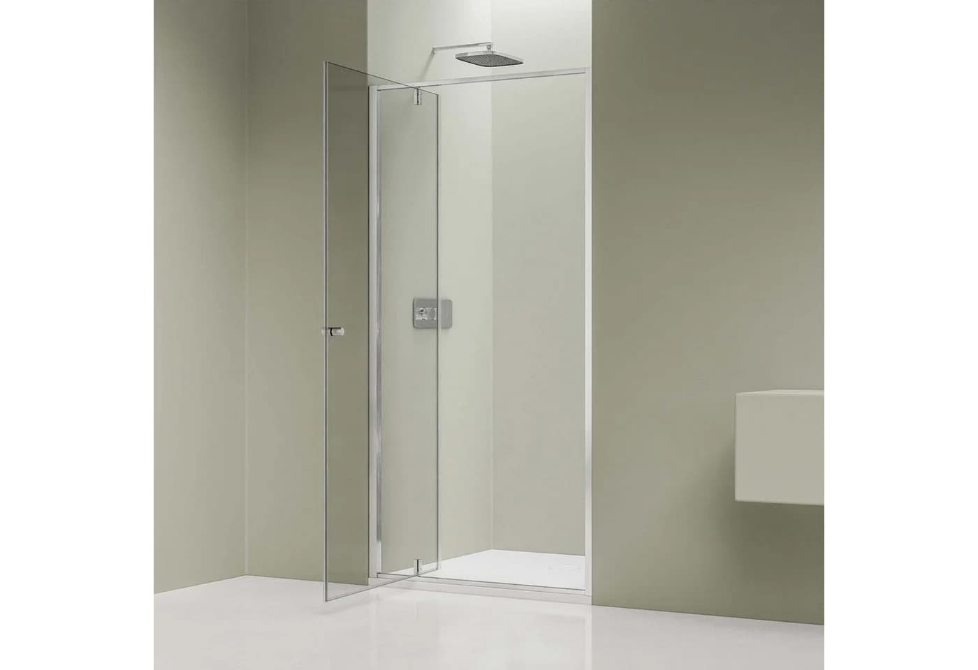 Bernstein Duschwand NT604 FLEX Nischendusche ESG Glas Nano