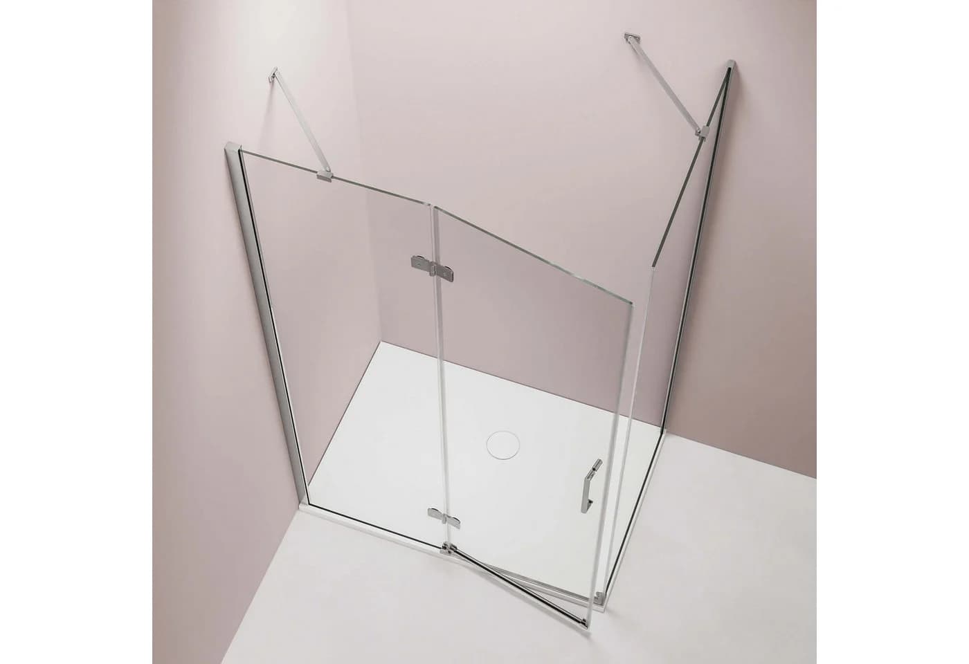 Bernstein Eckdusche NT403 90x80 cm Links ESG Glas Nano - Bild 3