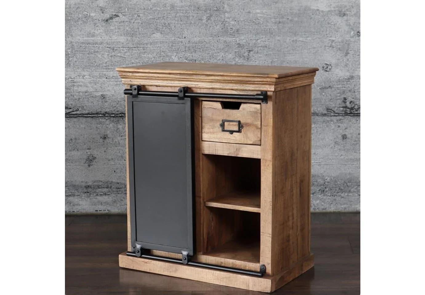 baario Kommode SELCE Industrial Massivholz Sideboard Schiebetür - Bild 4