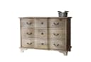 baario Kommode ARZANO braun massiv, Mangoholz Schubladenkommode Antik Design Bild 2