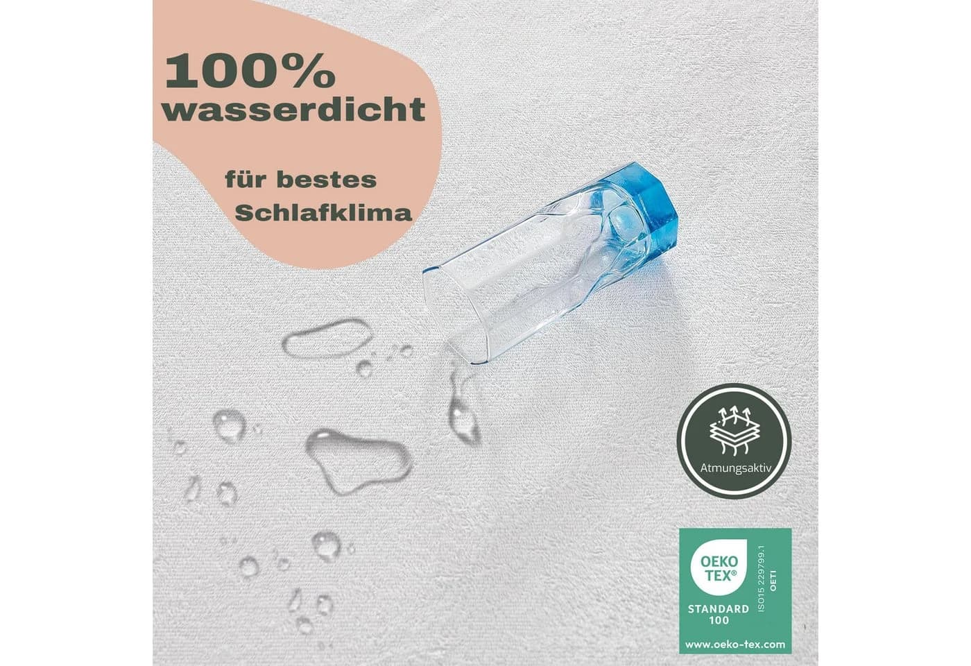 Limenda Matratzenschoner Molton Mikrofaser 100% Wasserdicht - Bild 4