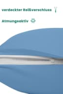 Livessa Kissenbezug 2er Set Baumwolle Verdeckter Reißverschluss Bild 5