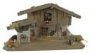 Krippenursel Weihnachtskrippe Eismannsberg 12-tlg. Handarbeit Holz Moos Heu Bild 3