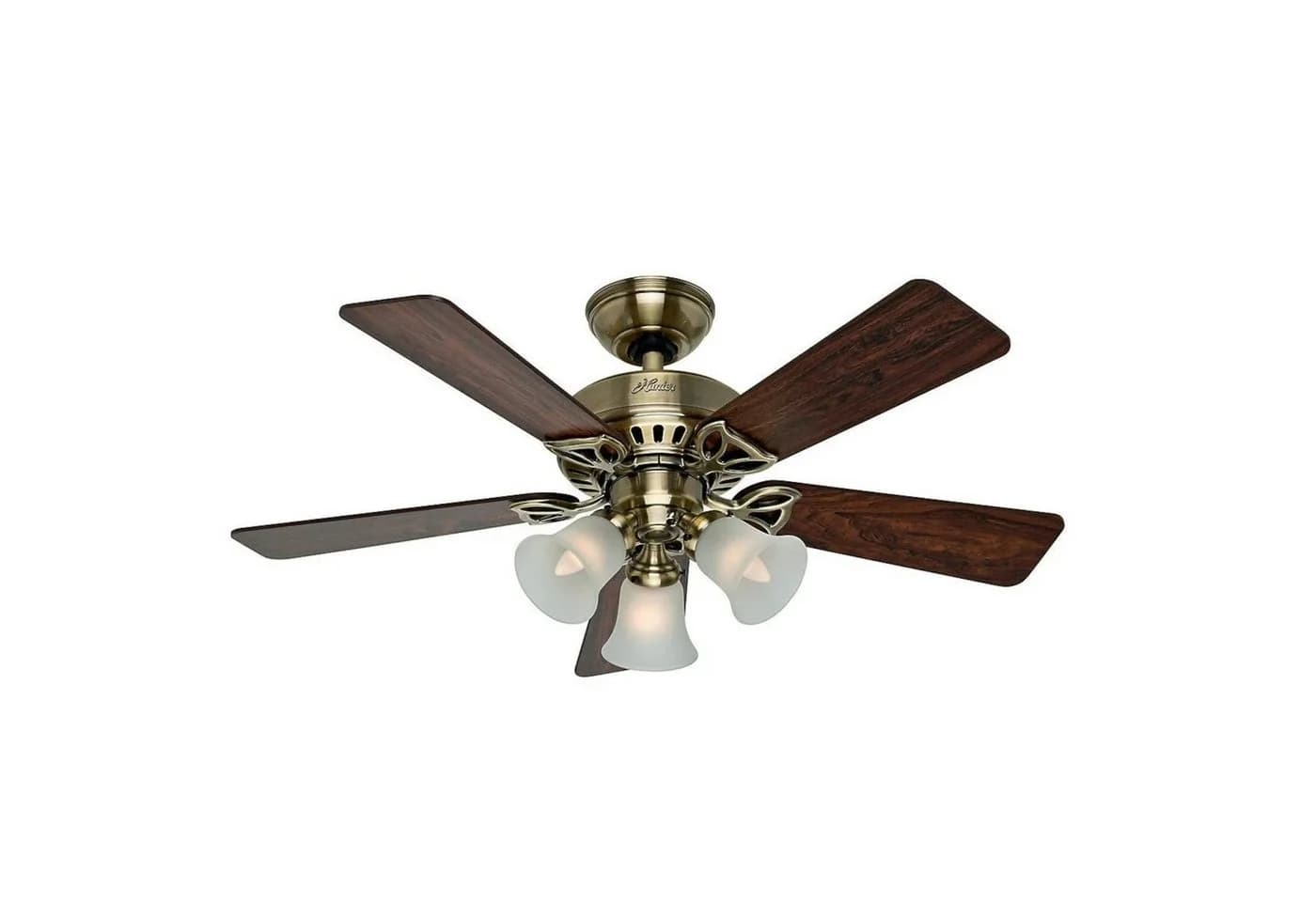 Hunter Deckenventilator Beacon Hill 107 cm Messing mit Licht