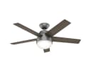Hunter Deckenventilator Stile Silber mit Licht & Fernbedienung Bild 1