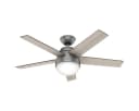 Hunter Deckenventilator Stile Silber mit Licht & Fernbedienung Bild 2