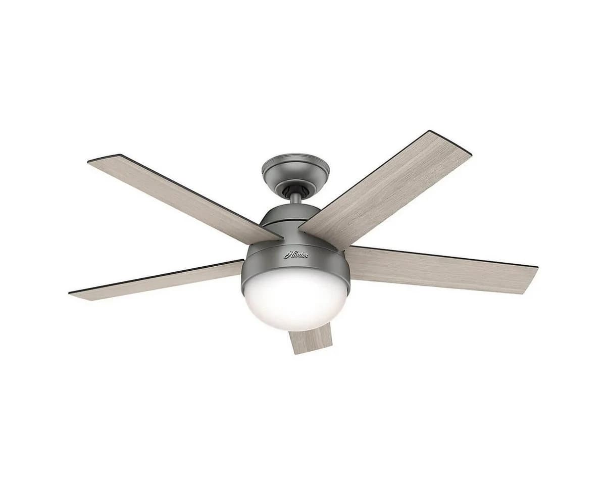 Hunter Deckenventilator Stile Silber mit Licht & Fernbedienung - Bild 2