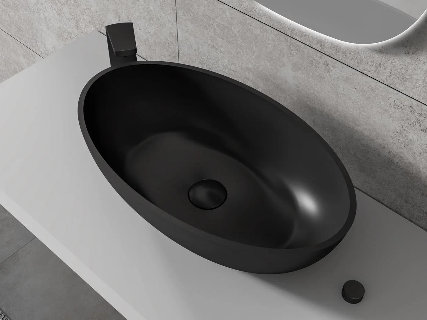 Bernstein Waschtischarmatur XELO-Flex 260 Hoher Auslauf Schwarz Matt - Bild 3