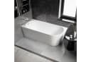 Bernstein Badewanne NORA CORNER Oval Acryl Weiß 170x80 cm Bild 2
